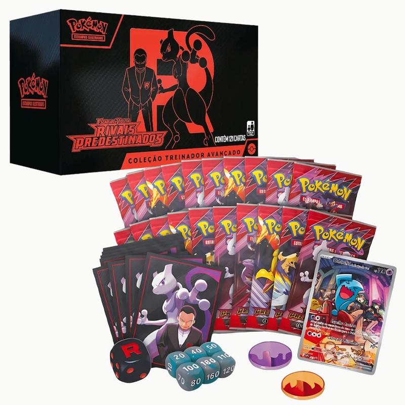 Box Treinador Avançado Pokémon Rivais Predestinados - Copag - Deck